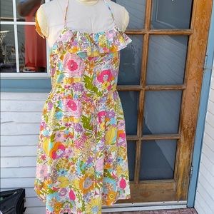 NEW Multi colored floral dress. Size L